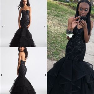 Madison James strapless mermaid gown